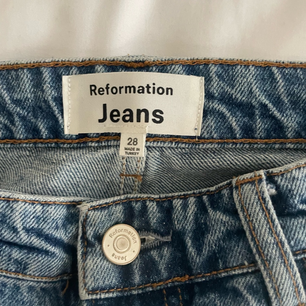 Reformation Cary high rise slouchy wide leg jeans